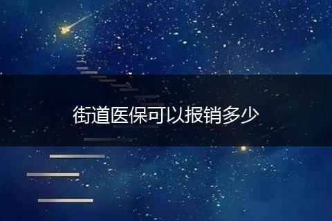 街道医保可以报销多少