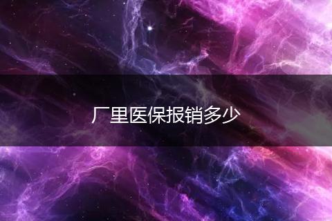 厂里医保报销多少