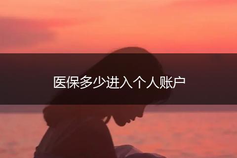 医保多少进入个人账户
