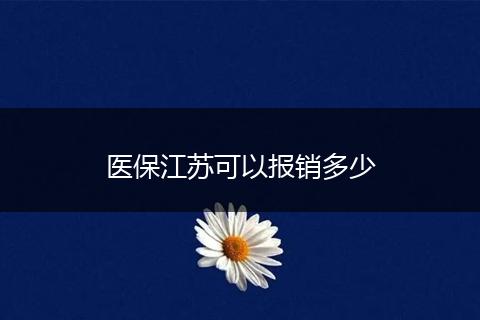医保江苏可以报销多少
