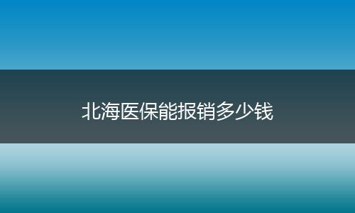 北海医保能报销多少钱