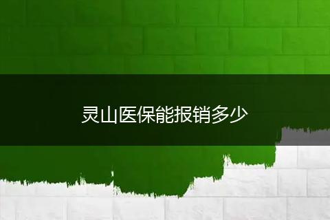 灵山医保能报销多少