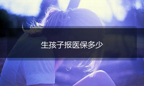 生孩子报医保多少