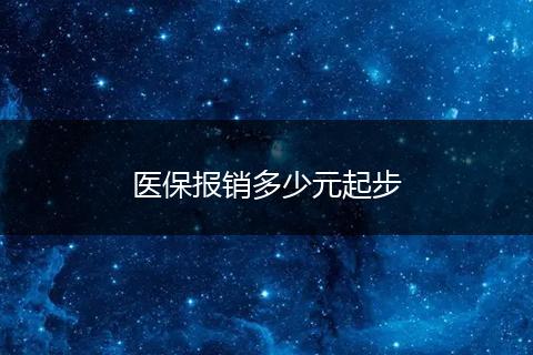 医保报销多少元起步
