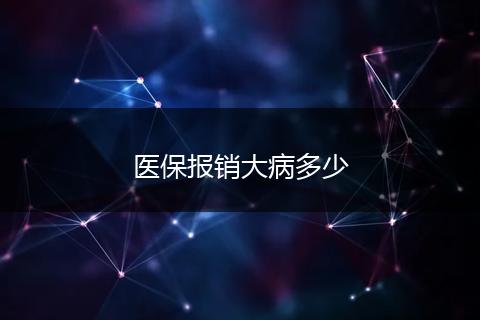 医保报销大病多少