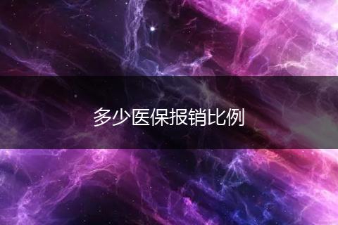 多少医保报销比例