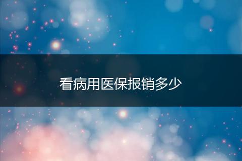 看病用医保报销多少