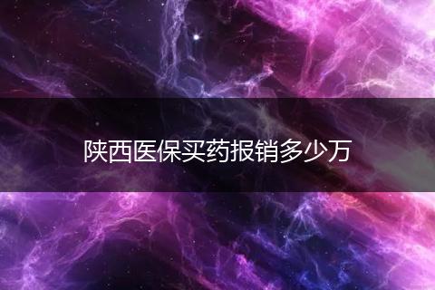陕西医保买药报销多少万
