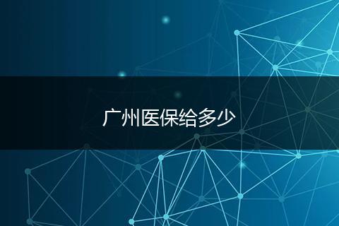 广州医保给多少