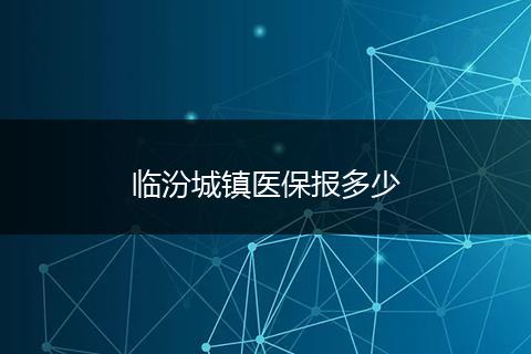 临汾城镇医保报多少