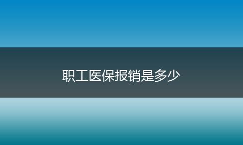 职工医保报销是多少