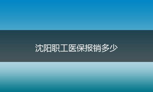 沈阳职工医保报销多少
