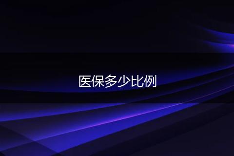 医保多少比例