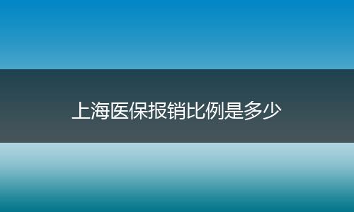 上海医保报销比例是多少