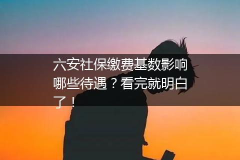六安社保缴费基数影响哪些待遇？看完就明白了！