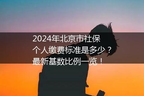 2024年北京市社保个人缴费标准是多少？最新基数比例一览！