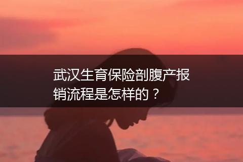 武汉生育保险剖腹产报销流程是怎样的？