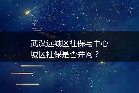 武汉远城区社保与中心城区社保是否并网？