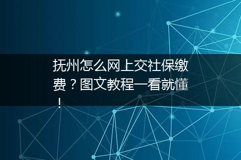 抚州怎么网上交社保缴费？图文教程一看就懂！